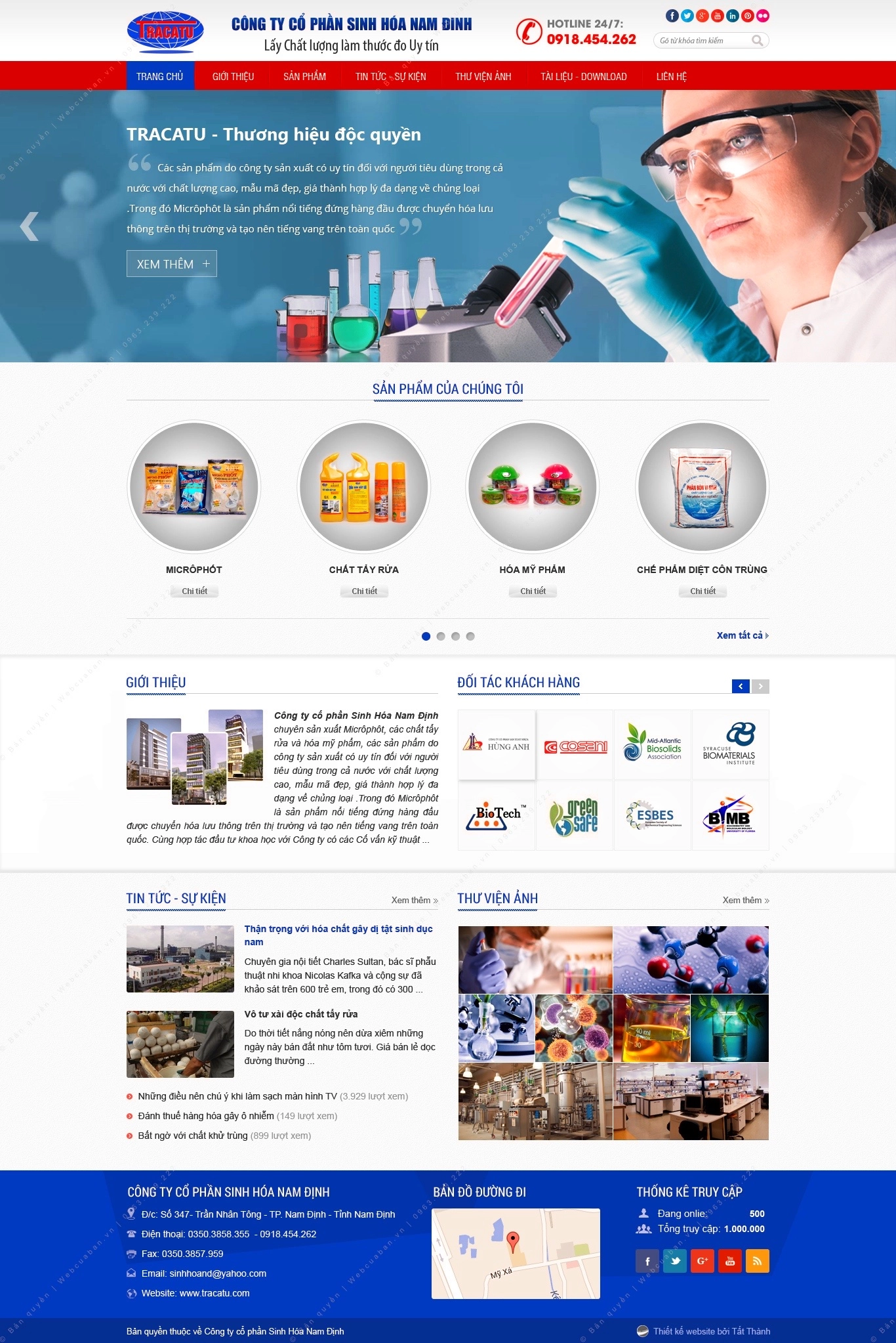 Trang chủ website