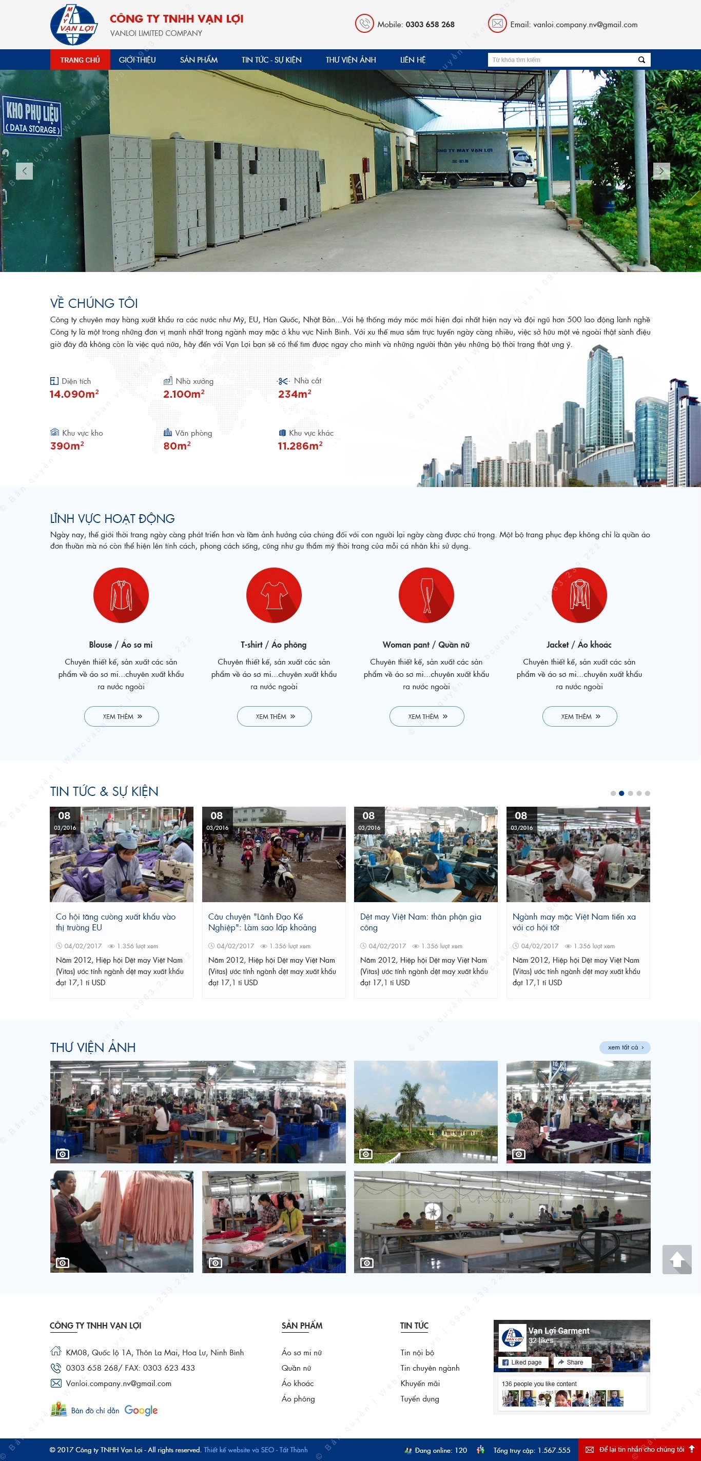 Trang chủ website