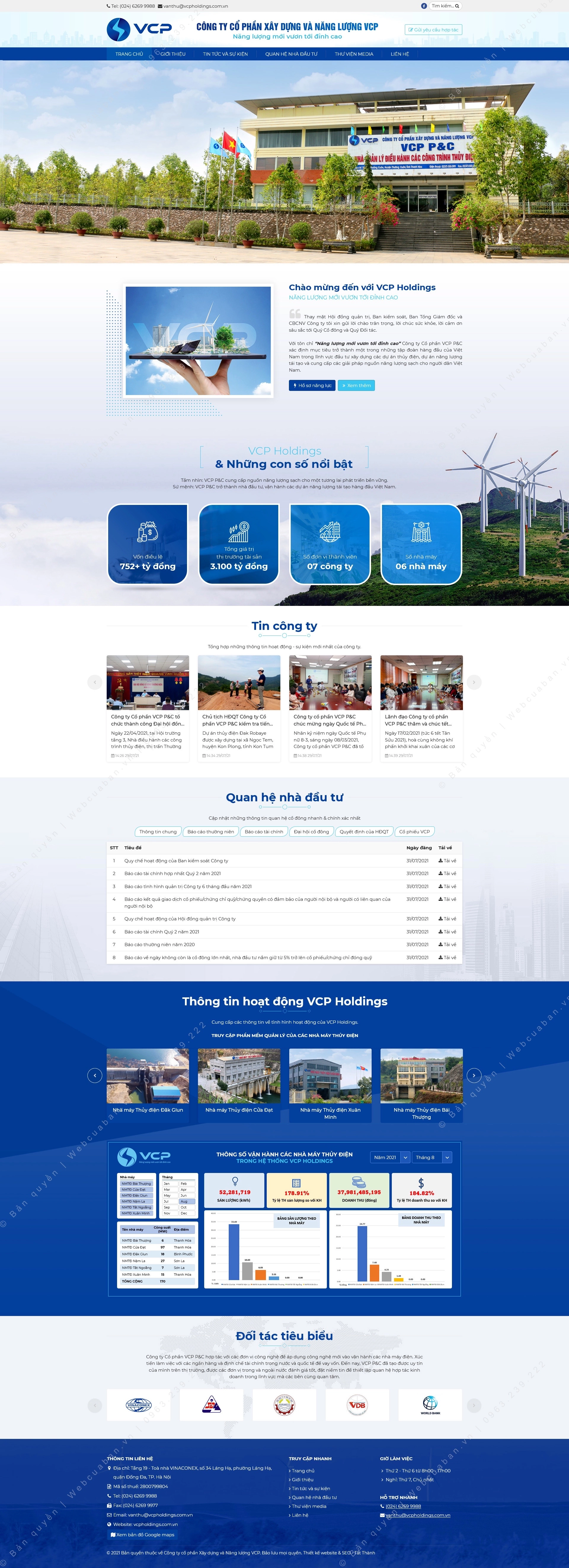 Trang chủ website