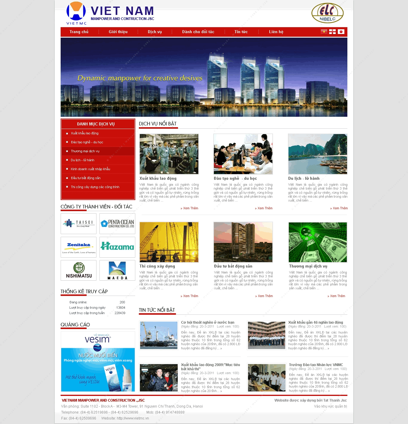 Trang chủ website