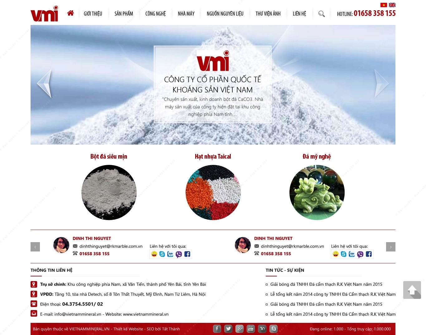 Trang chủ website