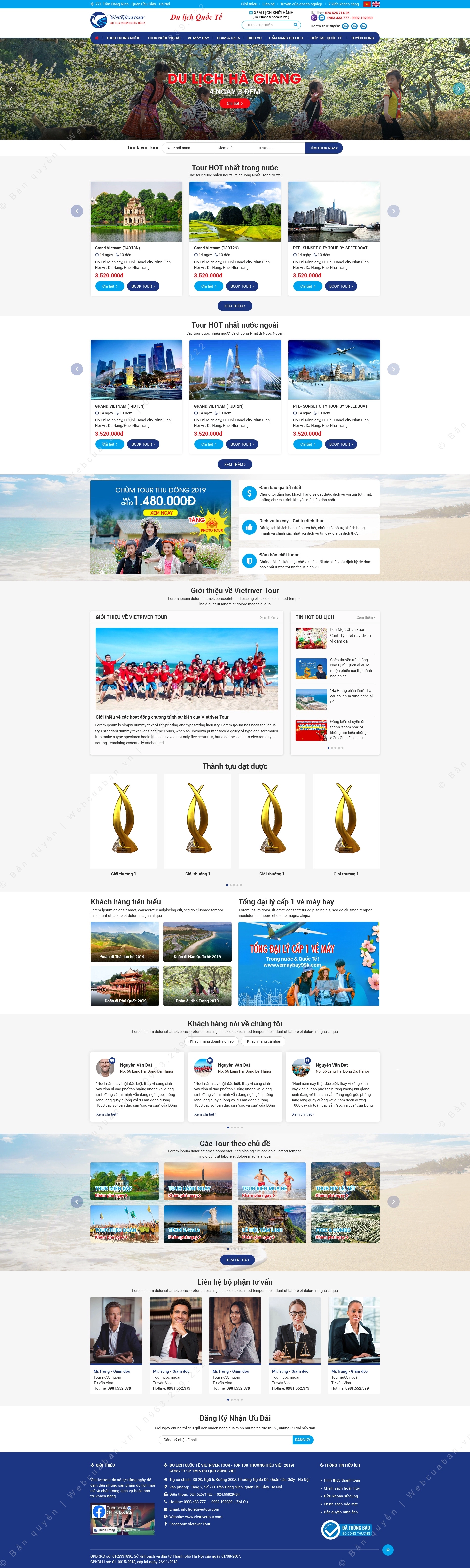 Trang chủ website