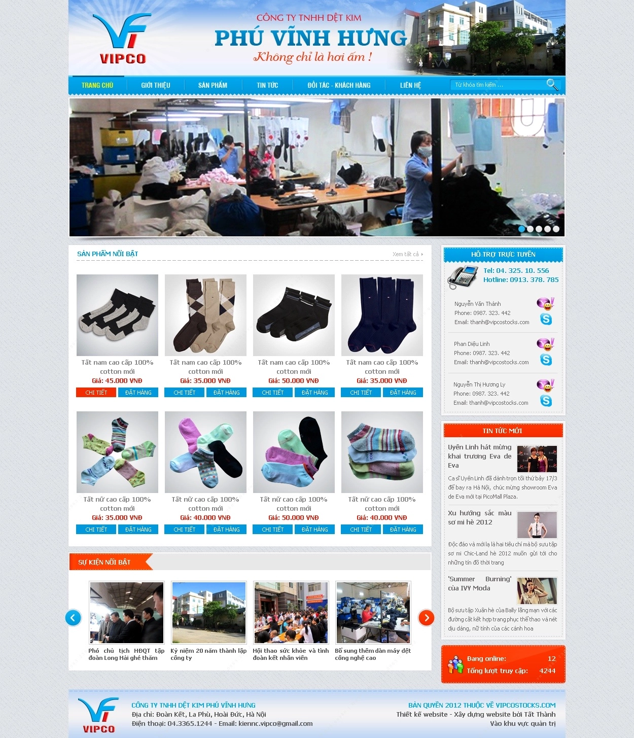 Trang chủ website