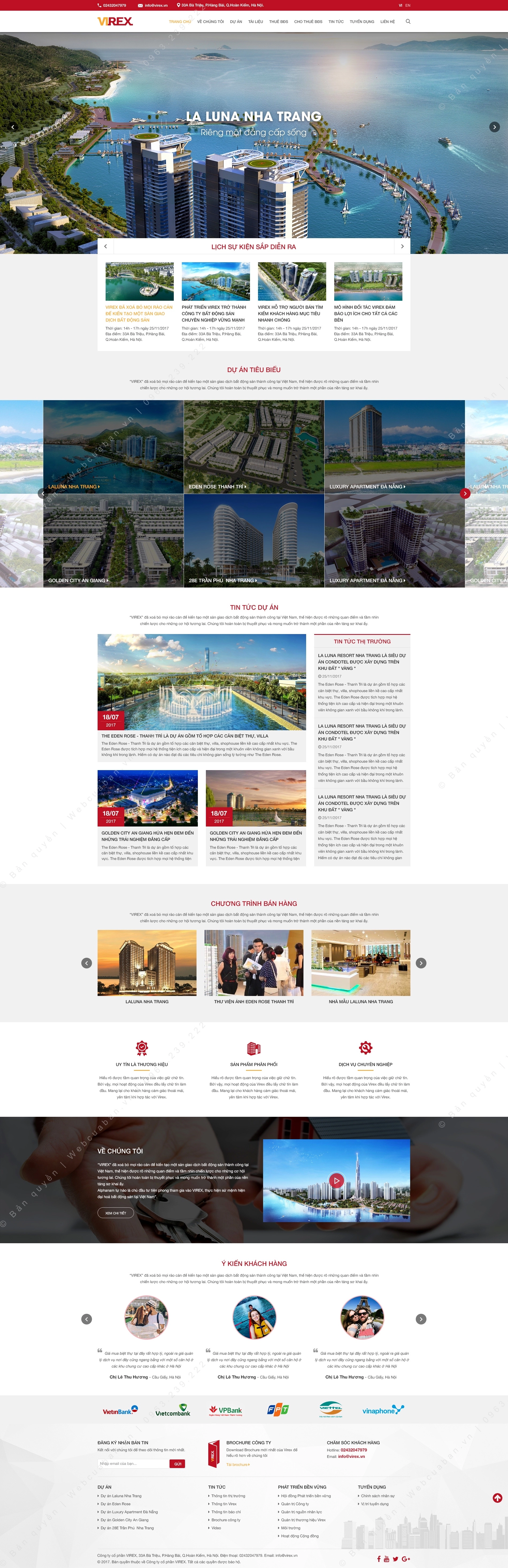 Trang chủ website