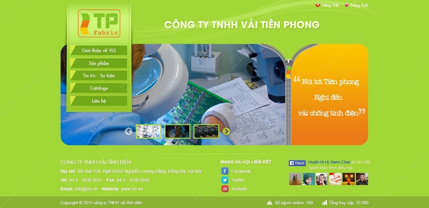 Trang chủ website