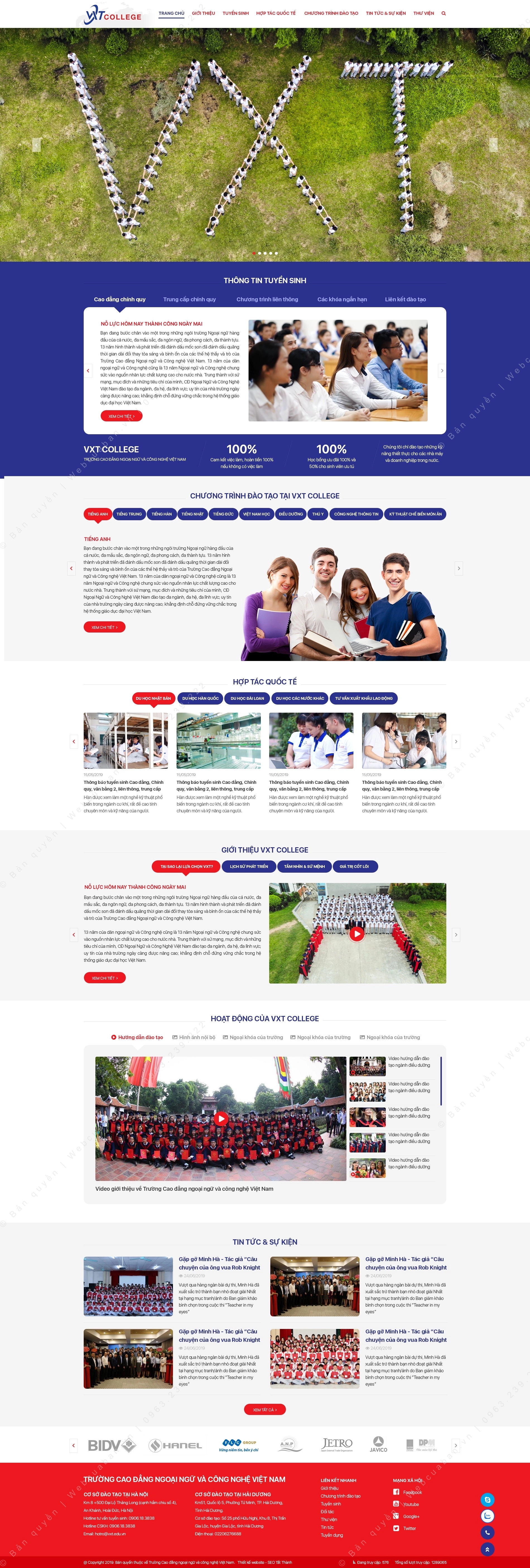 Trang chủ website