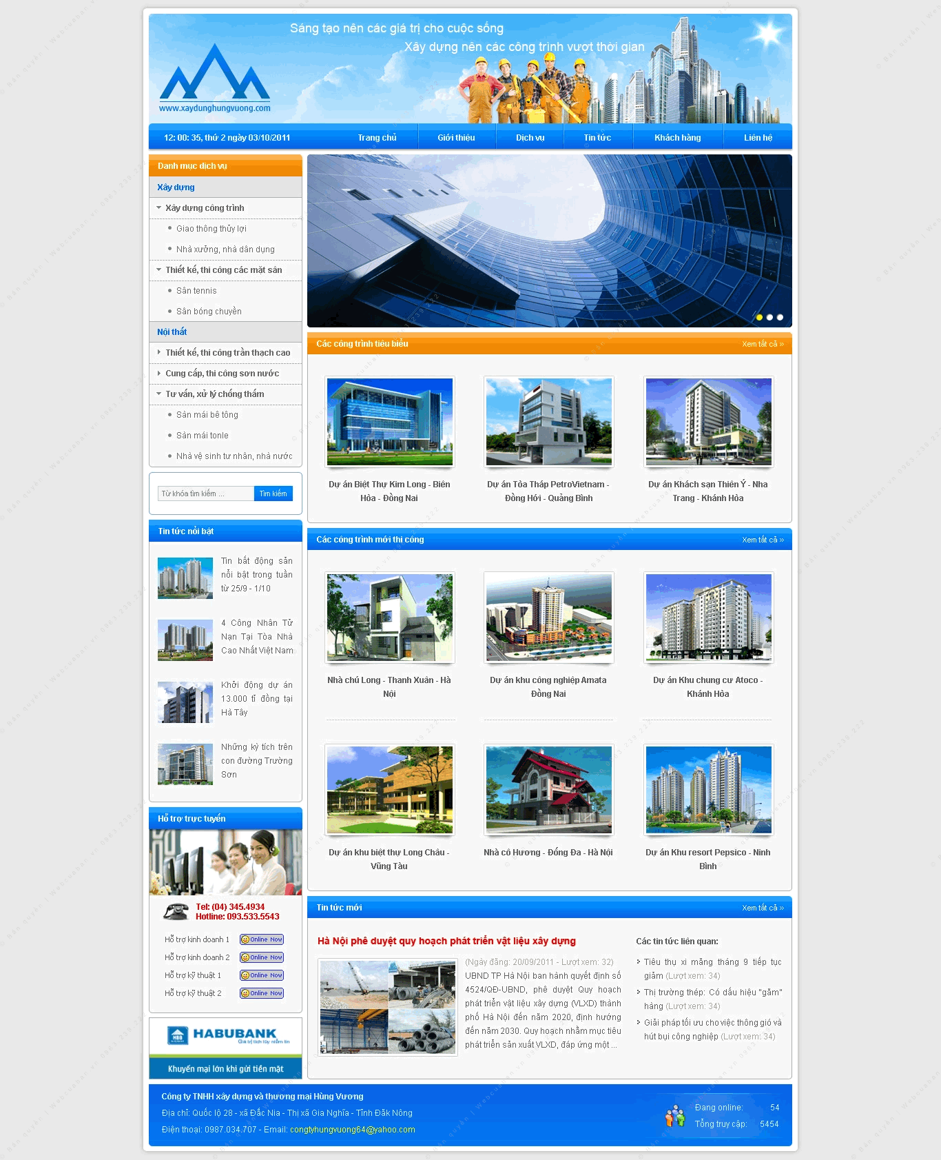 Trang chủ website