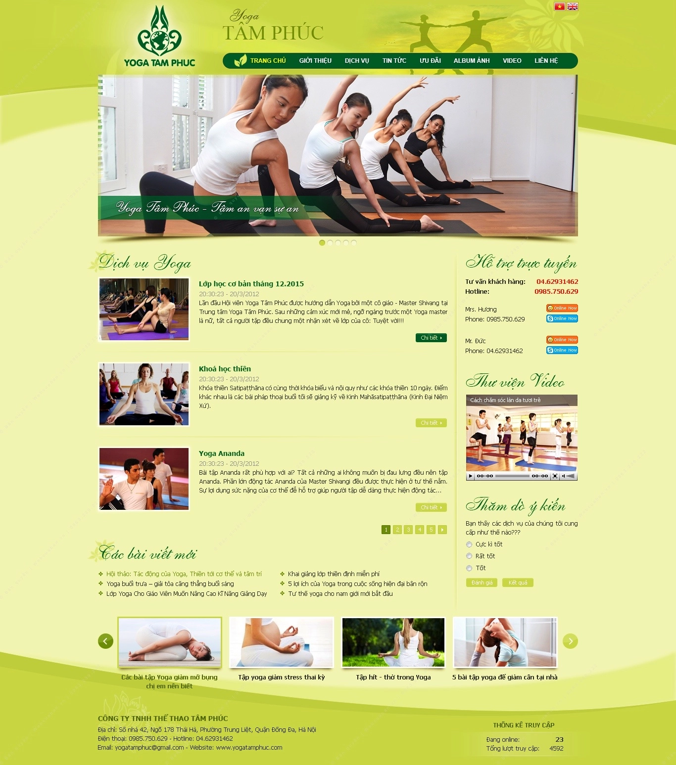 Trang chủ website