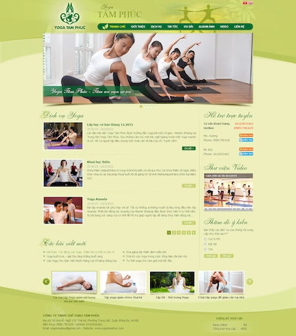 Mẫu web Yoga 22