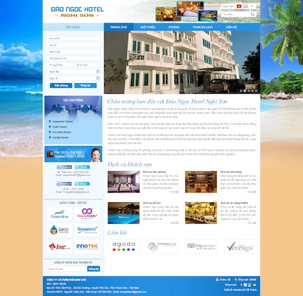 Mẫu website Khách sạn 7