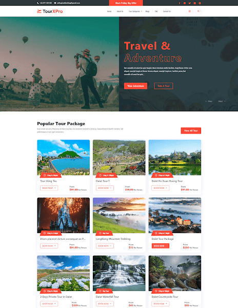 Cấu trúc nội dung trang DANH SÁCH ALBUM trong module THƯ VIỆN ẢNH  trên website du lịch (cập nhật 2024)