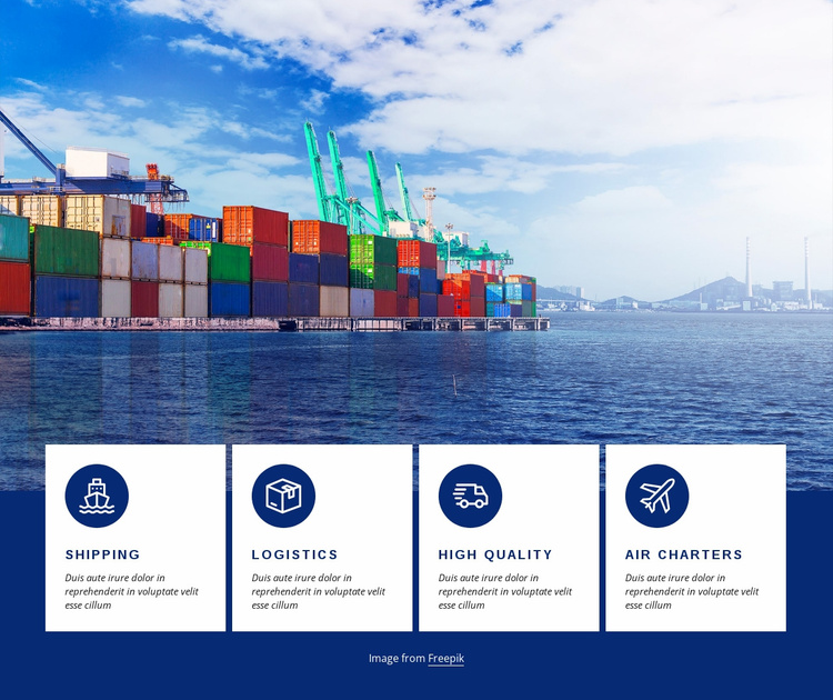 thiết kế website logistics