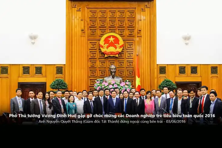 Phó thủ tướng chính phủ gặp mặt Tất Thành và các doanh nghiệp trẻ tiêu biểu